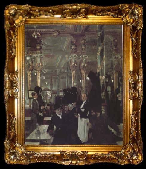 framed  Sir William Orpen The Cafe Royal in London (nn03), ta009-2